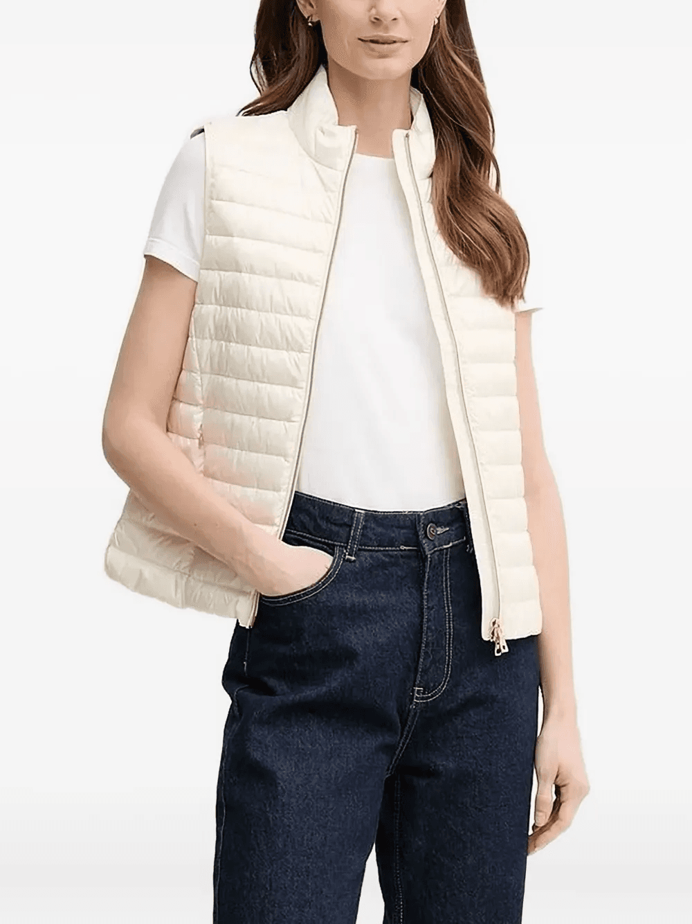 Jaysen quilted zip-front vest - Image 1