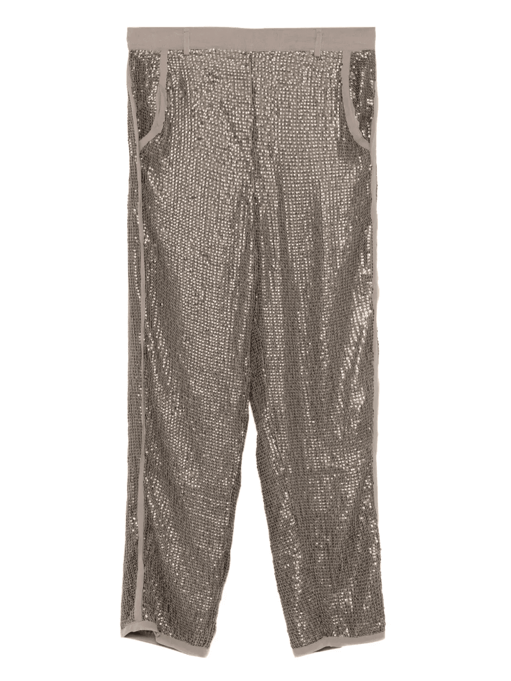 sequin-embellished trousers - Image 1