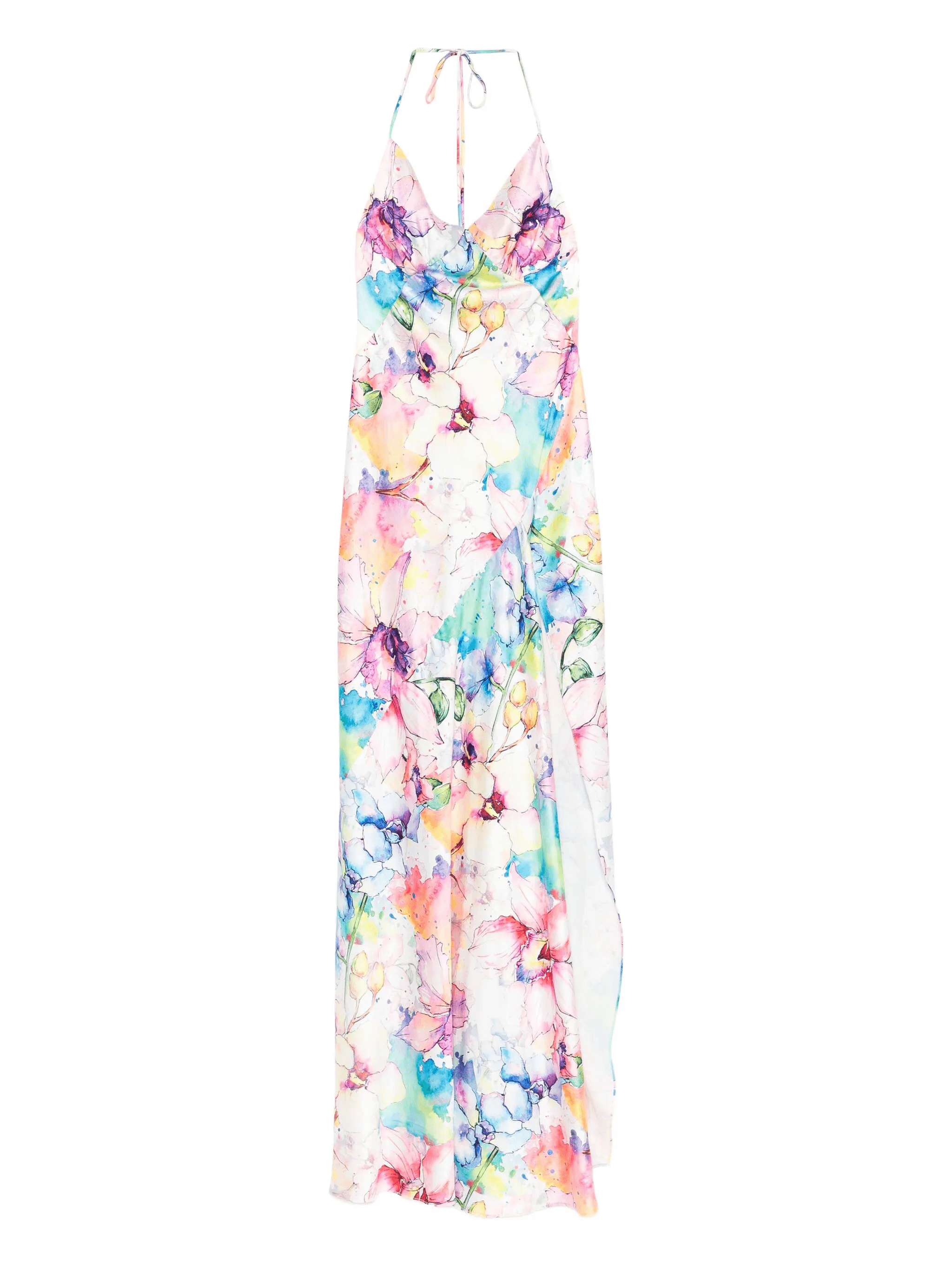Seville halterneck floral-print maxi dress - Image 1