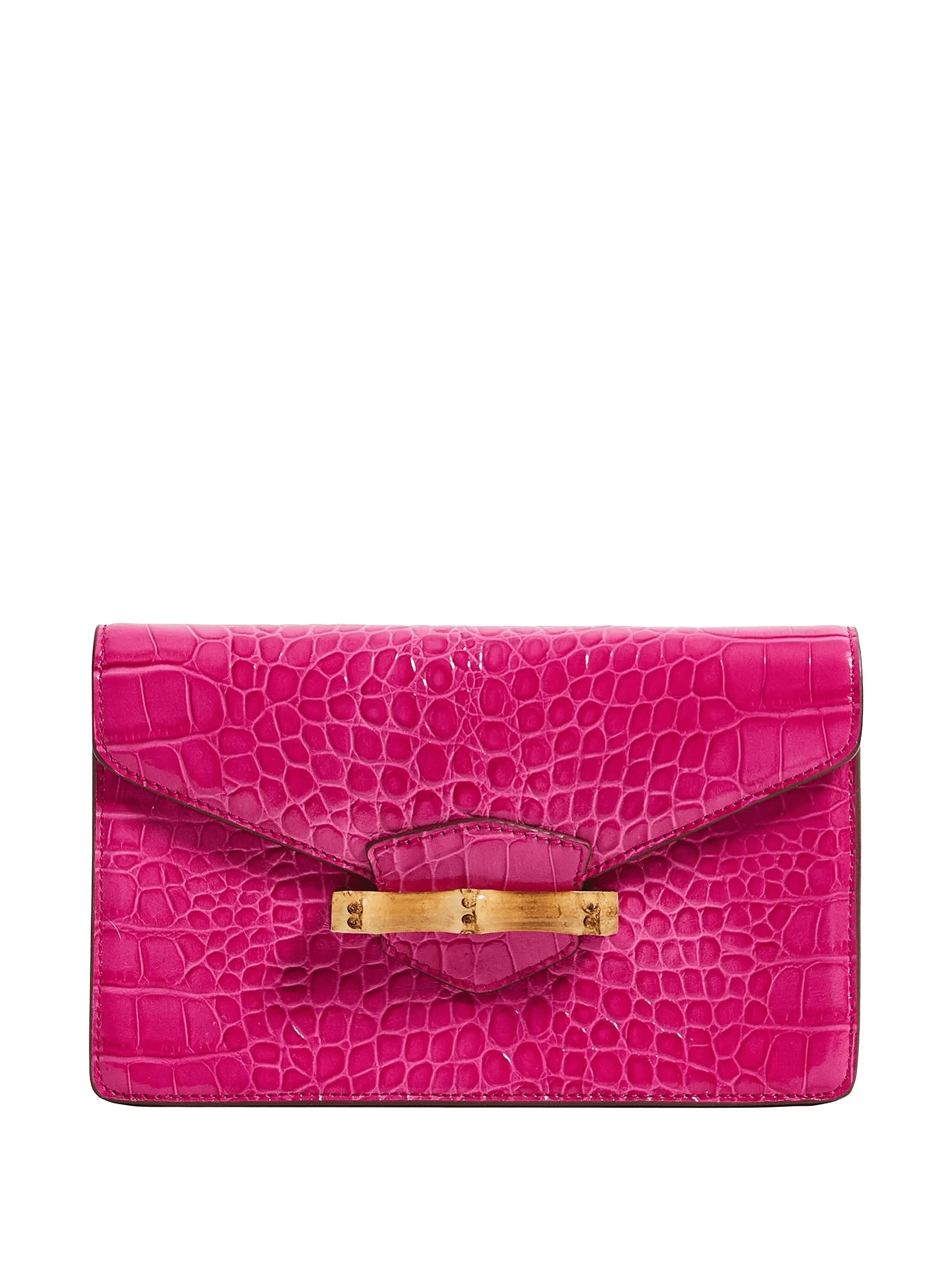 The Jackie croc-embossed clutch - Image 1