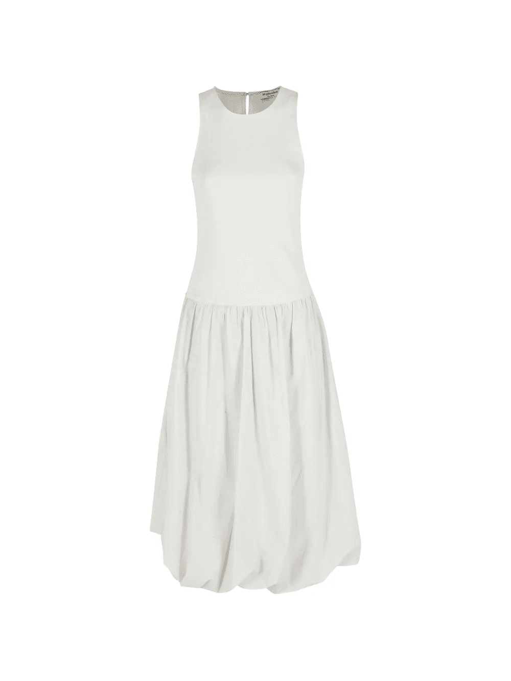 sleeveless gathered dress - Image 1