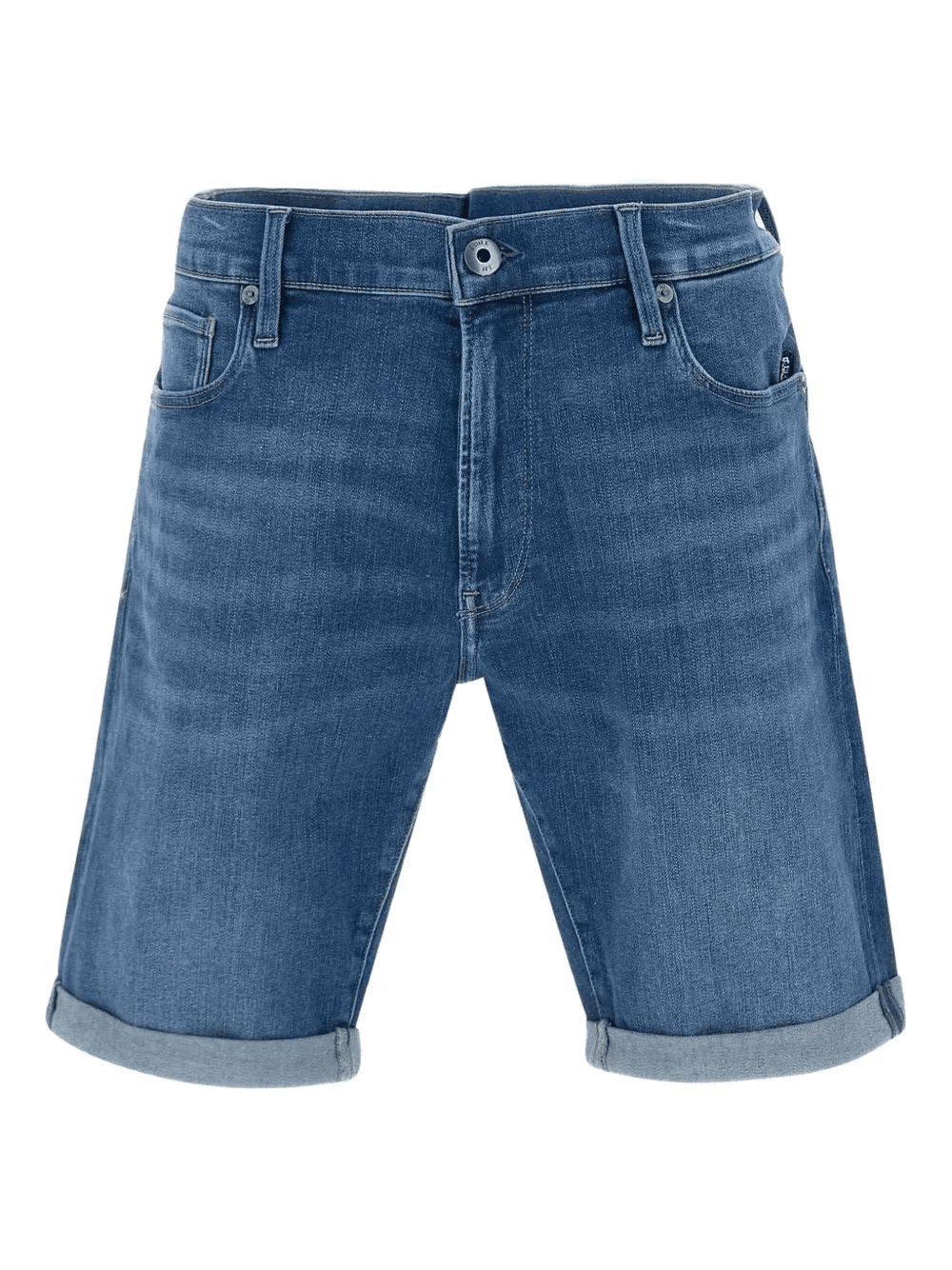 rolled-hem denim shorts - Image 1