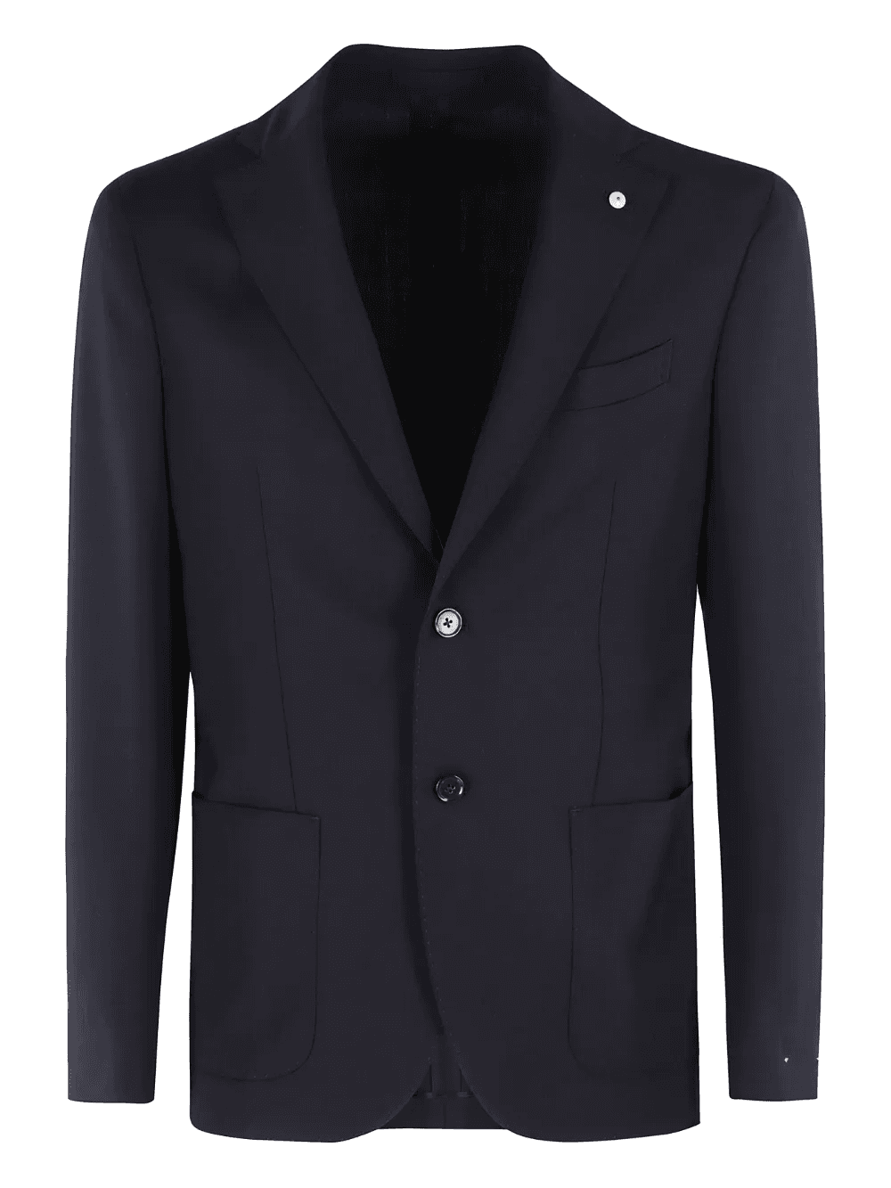 notched-lapel wool jacket - Image 1