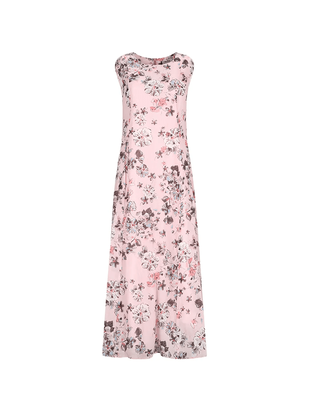 floral-print cap-sleeve maxi dress - Image 1