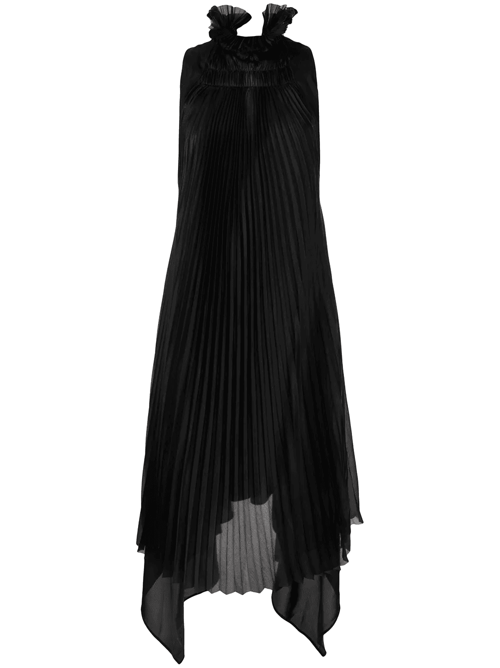 pleated silk dress - Image 1