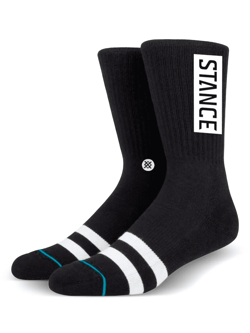 logo-detail striped socks - Image 1