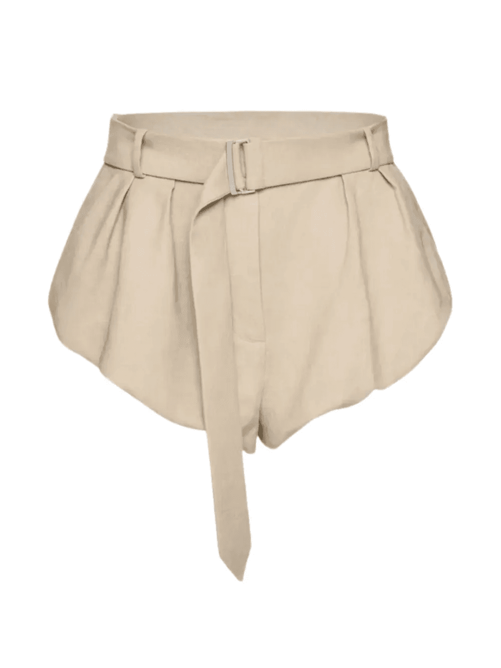 belted pleated shorts - Image 1