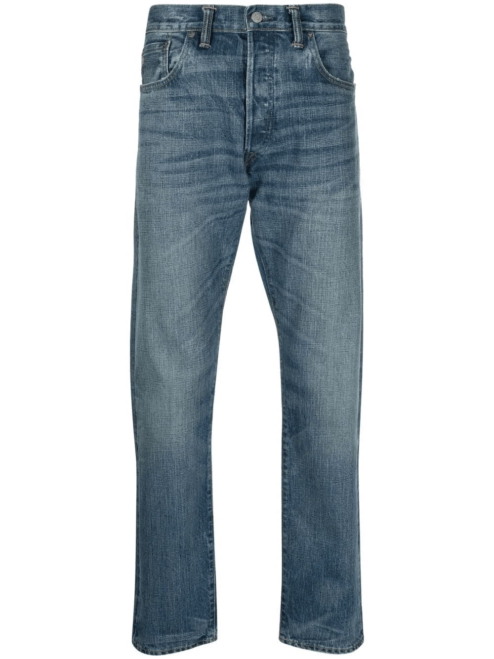 slim-fit straight leg jeans - Image 1