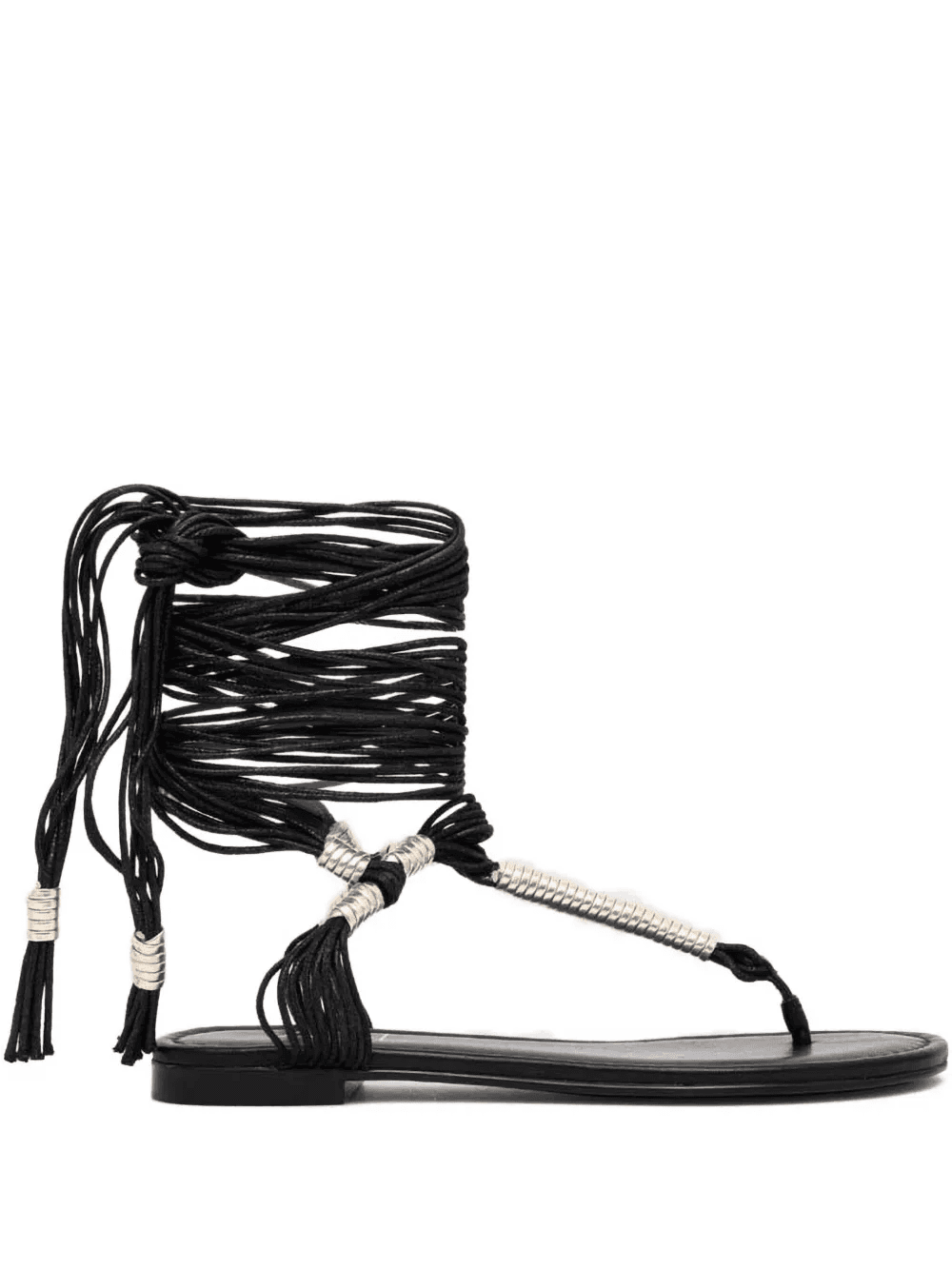 leather lace-up sandals - Image 1
