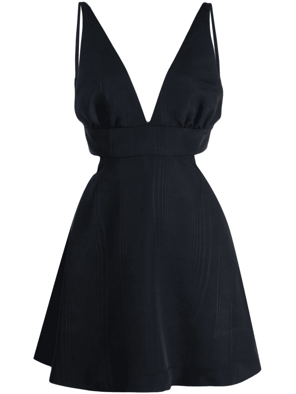 LoveShackFancy oversize-bow plunging V-neck dress - Image 1