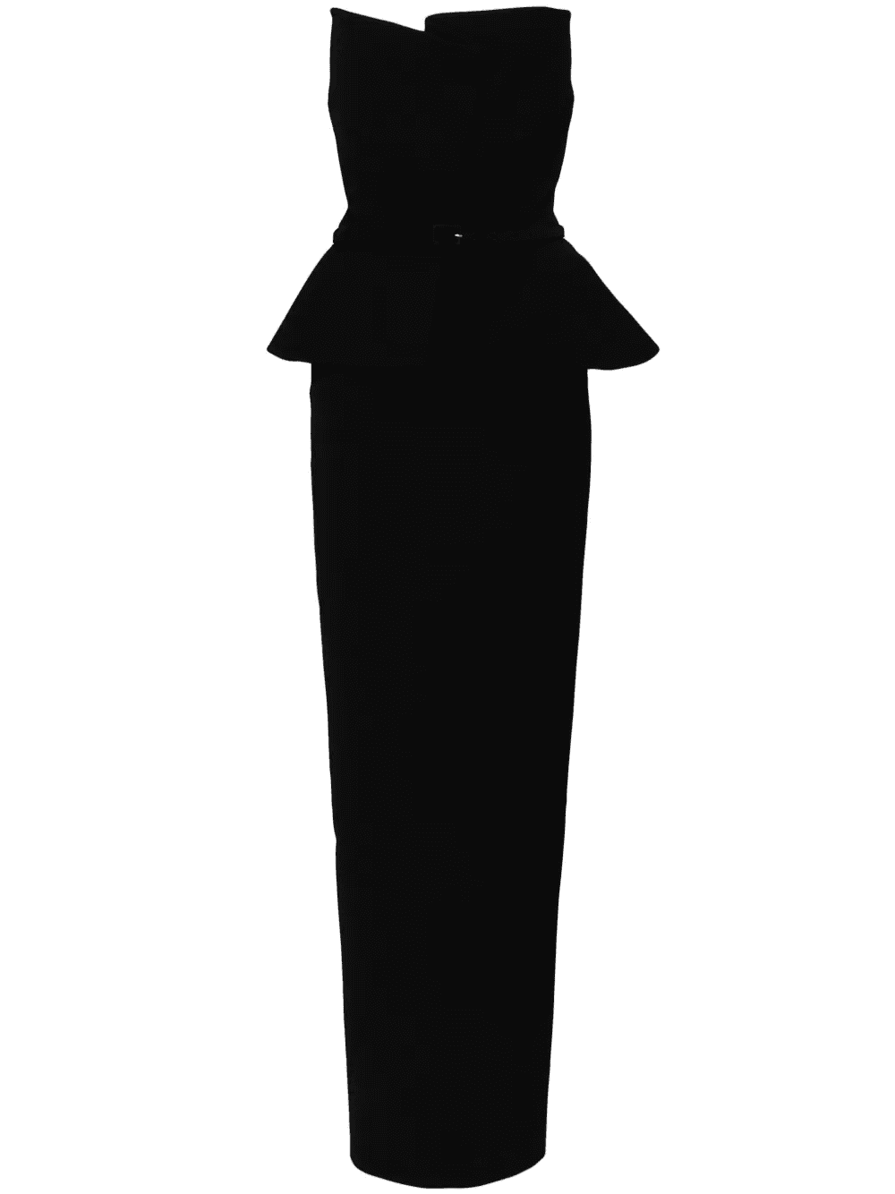 draped crepe gown - Image 1