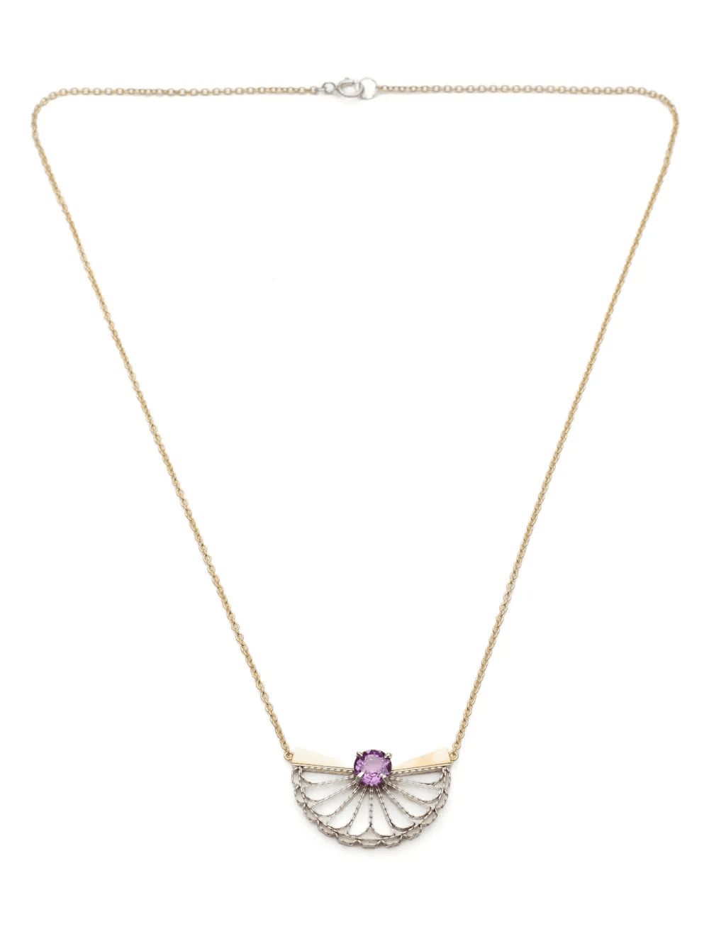 18kt yellow gold Stellation sapphire necklace - Image 1