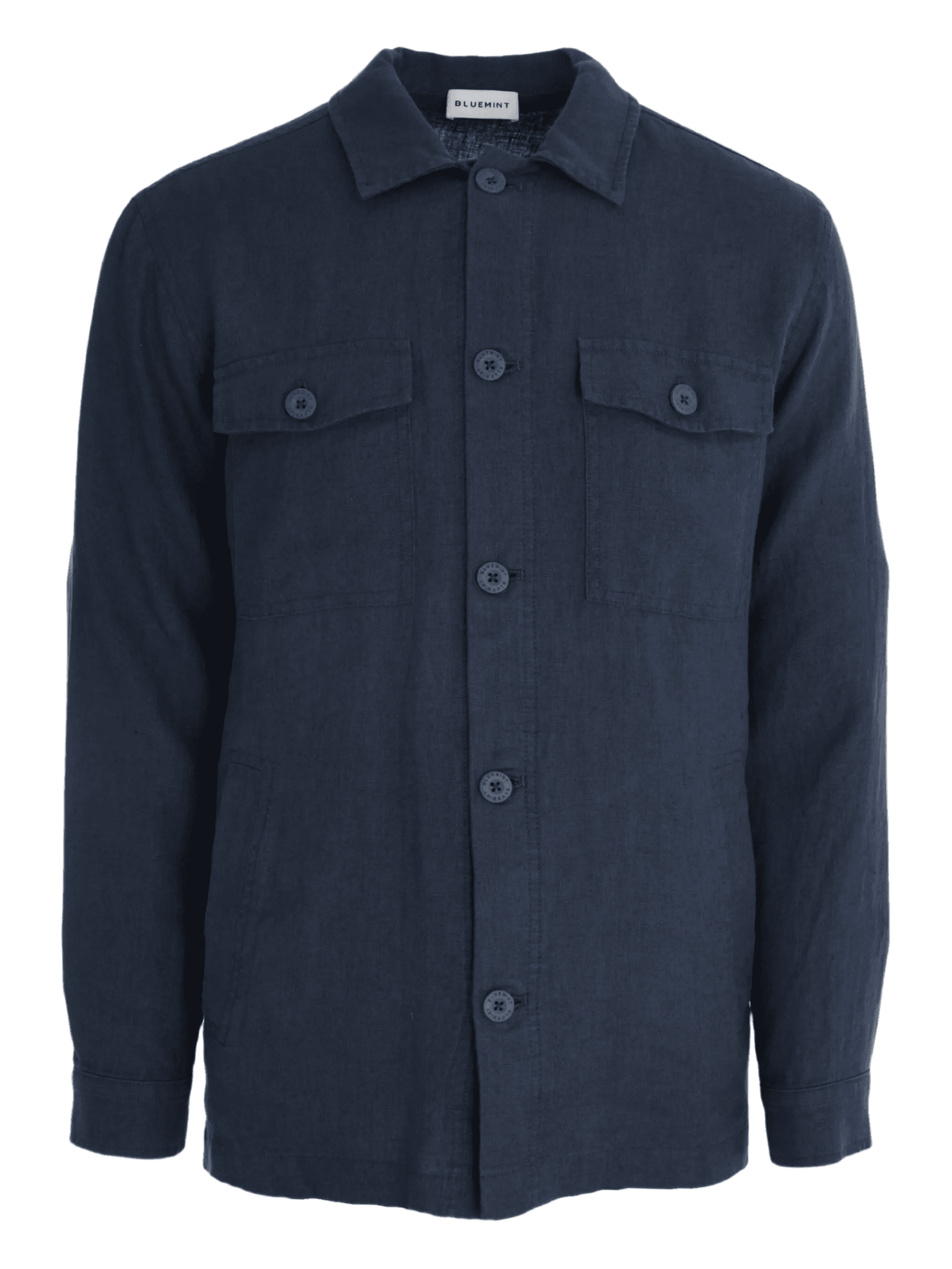 double-pocket linen shirt - Image 1