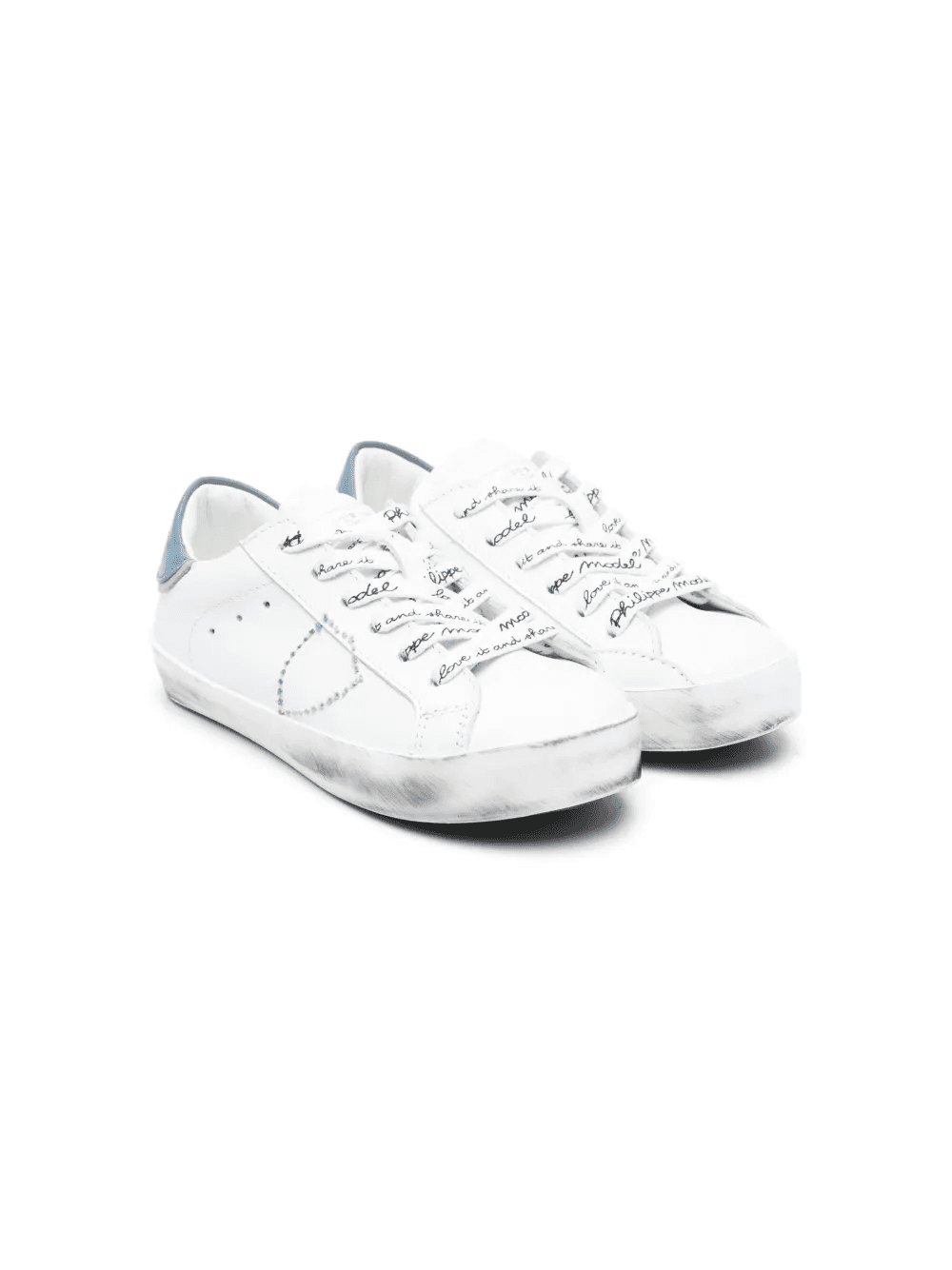 lace-up leather sneakers - Image 1