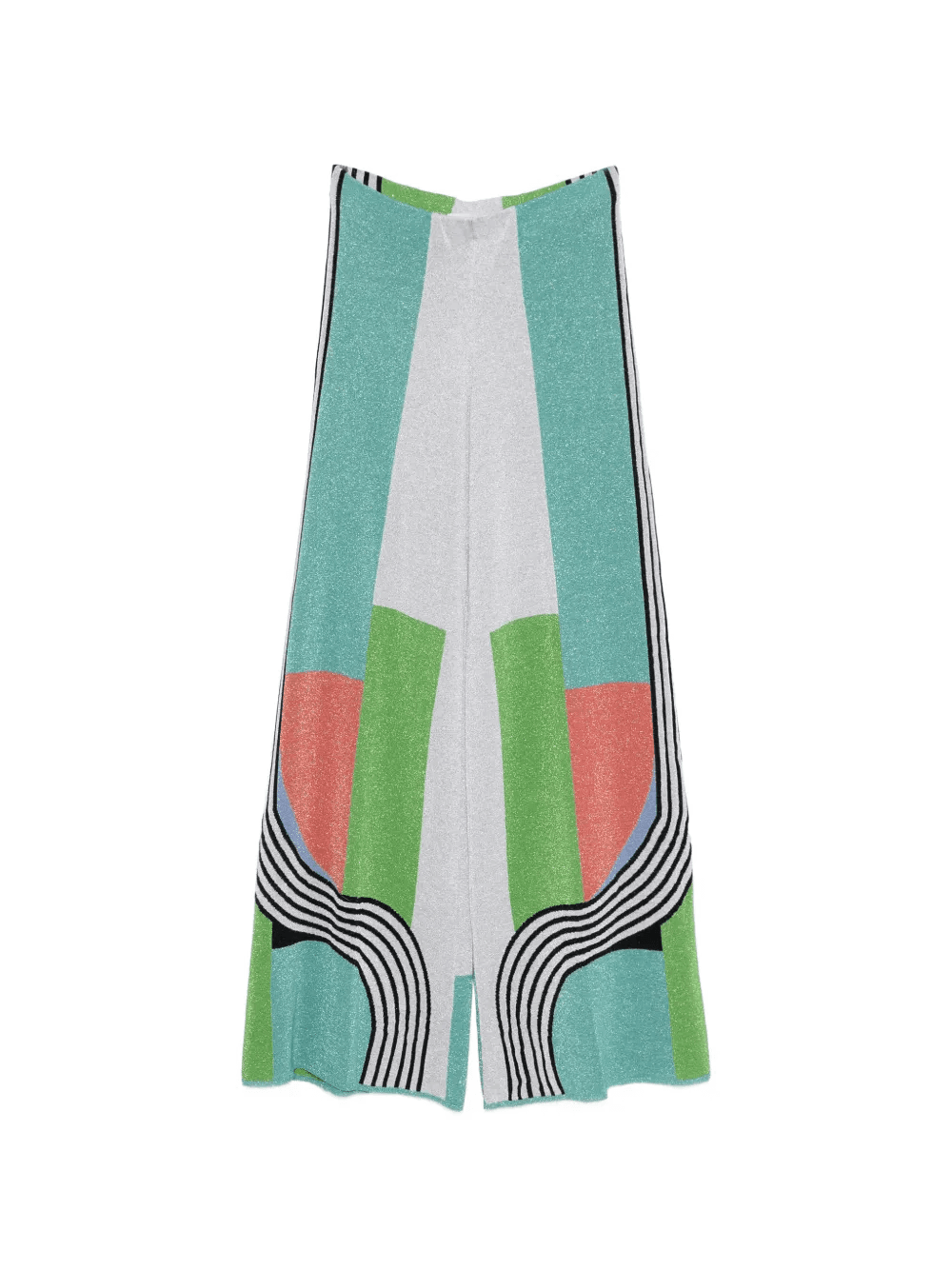 geometric-pattern trousers - Image 1