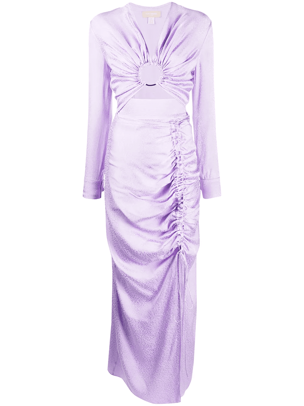 ruched long sleeved dress - Image 1