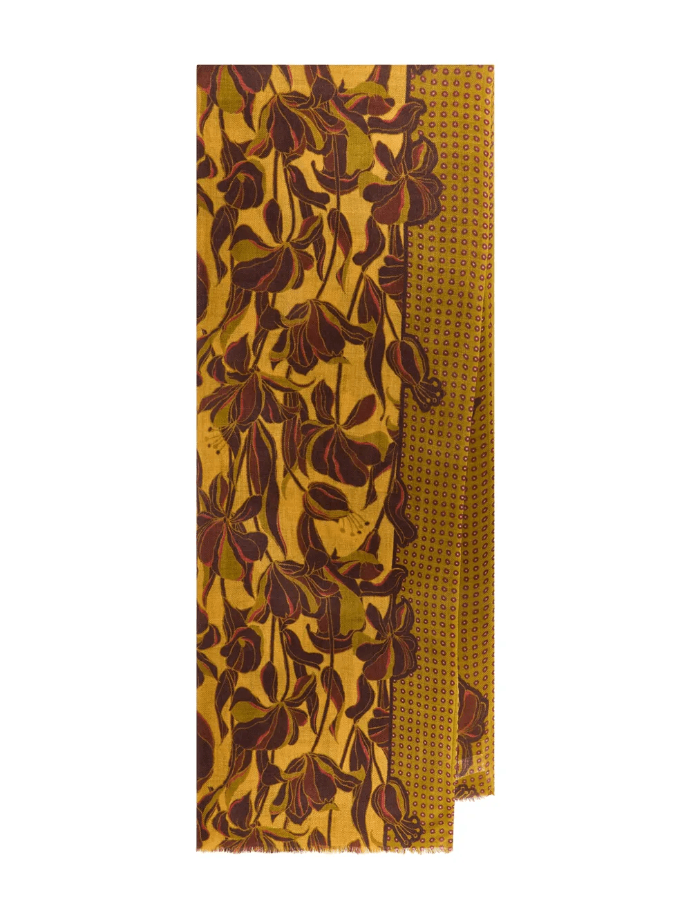 floral-print patterned scarf - Image 1