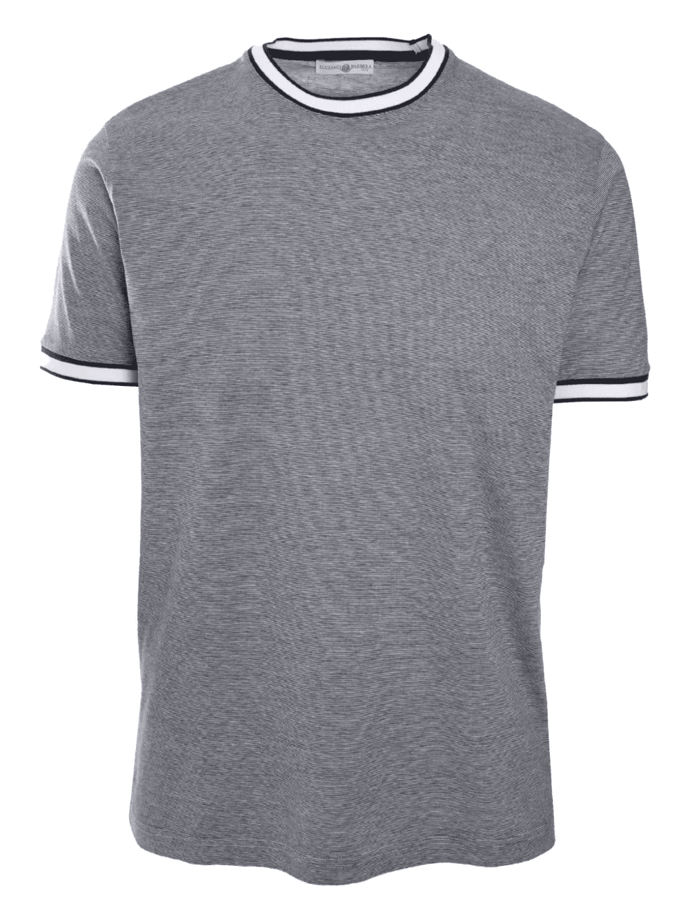 contrasting-trim T-shirt - Image 1