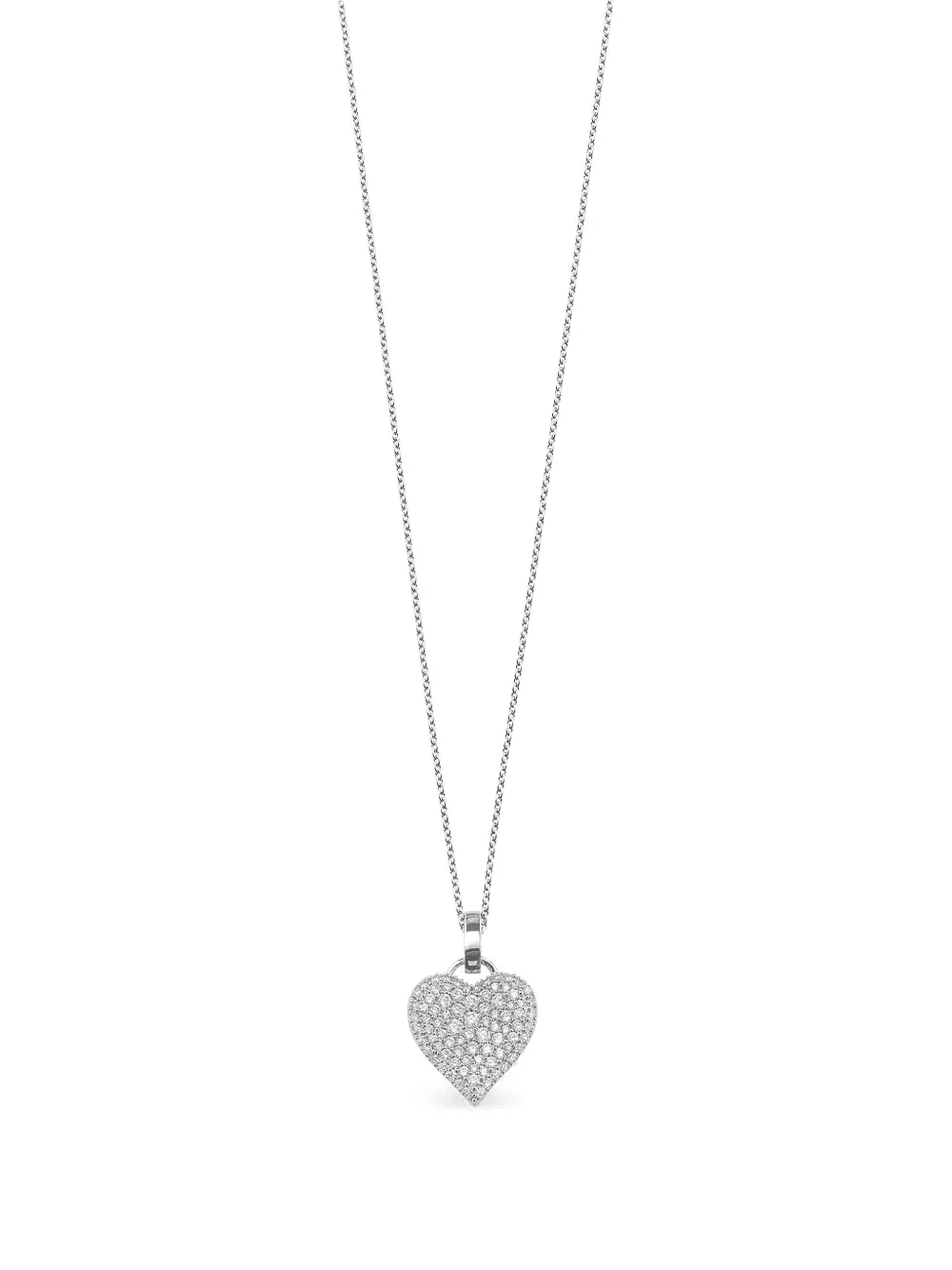 14K white gold Fortune Heart diamond necklace - Image 1