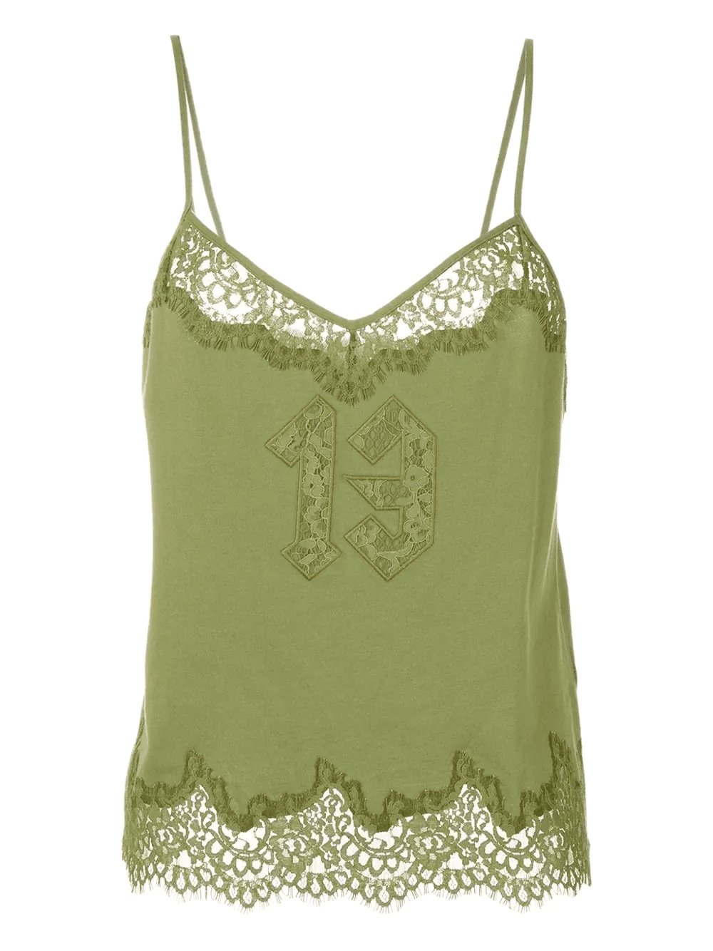 Lace trim sleepwear cami - Image 1