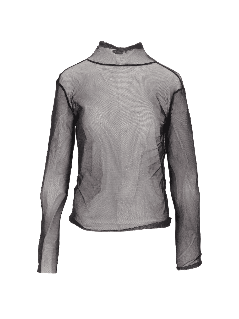 high-neck long-sleeved top - Image 1