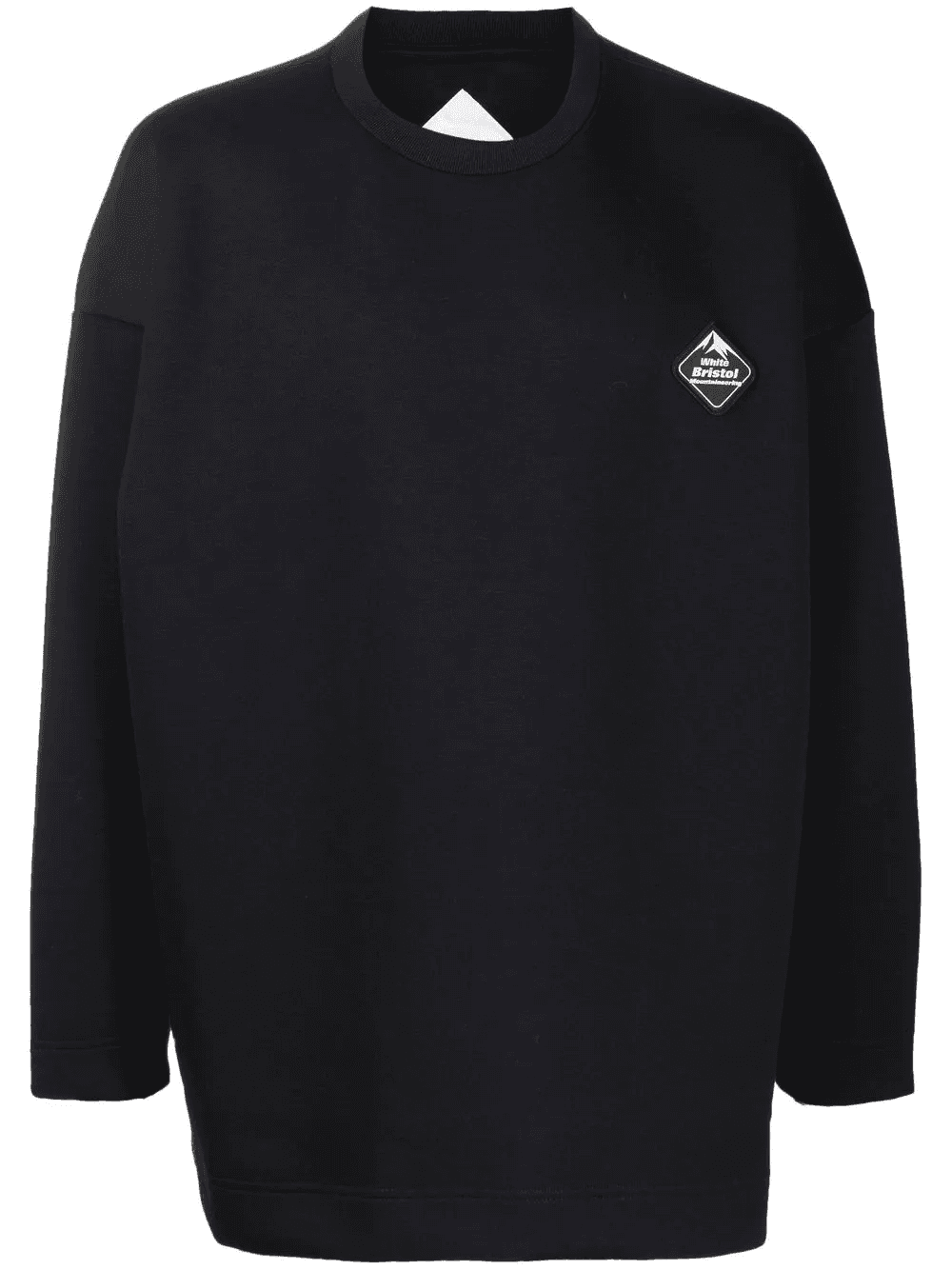 patch-detail crew-neck sweatshirt - Image 1
