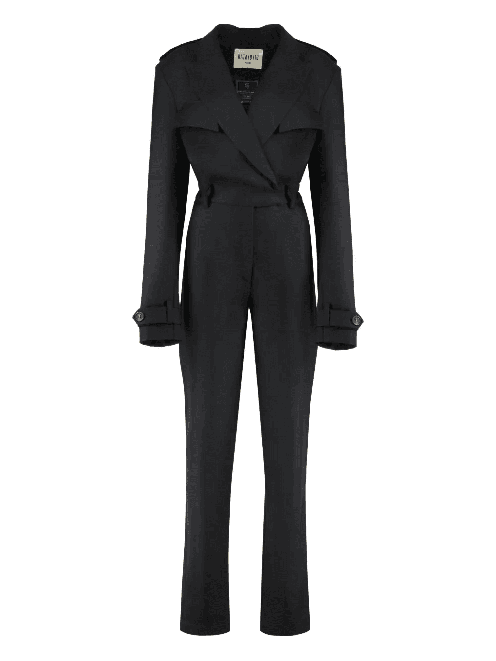 crossover-front jumpsuit - Image 1