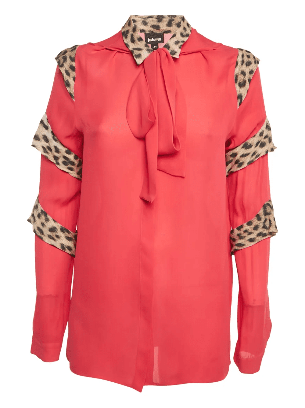 leopard-print ruffled blouse - Image 1
