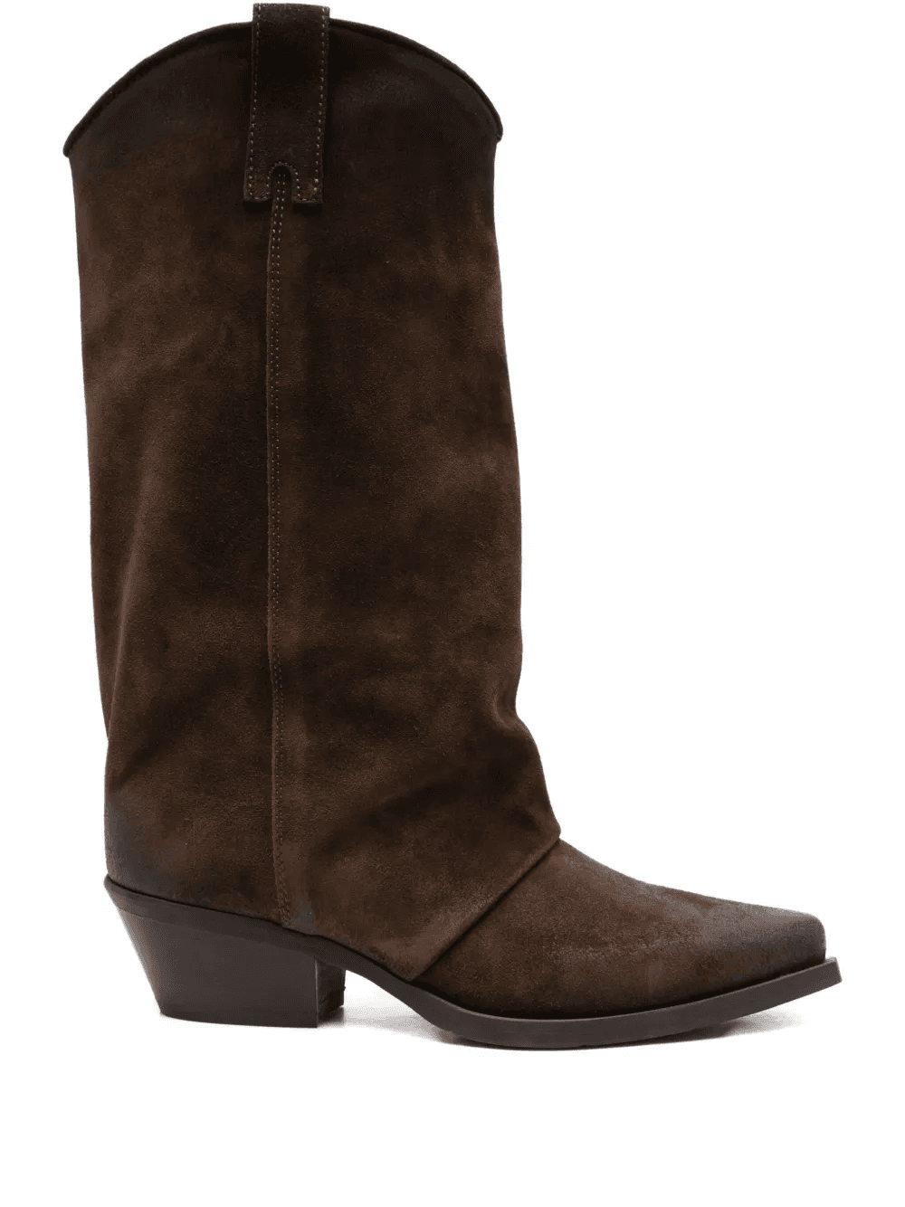 50mm pointed-toe suede cowboy boots - Image 1