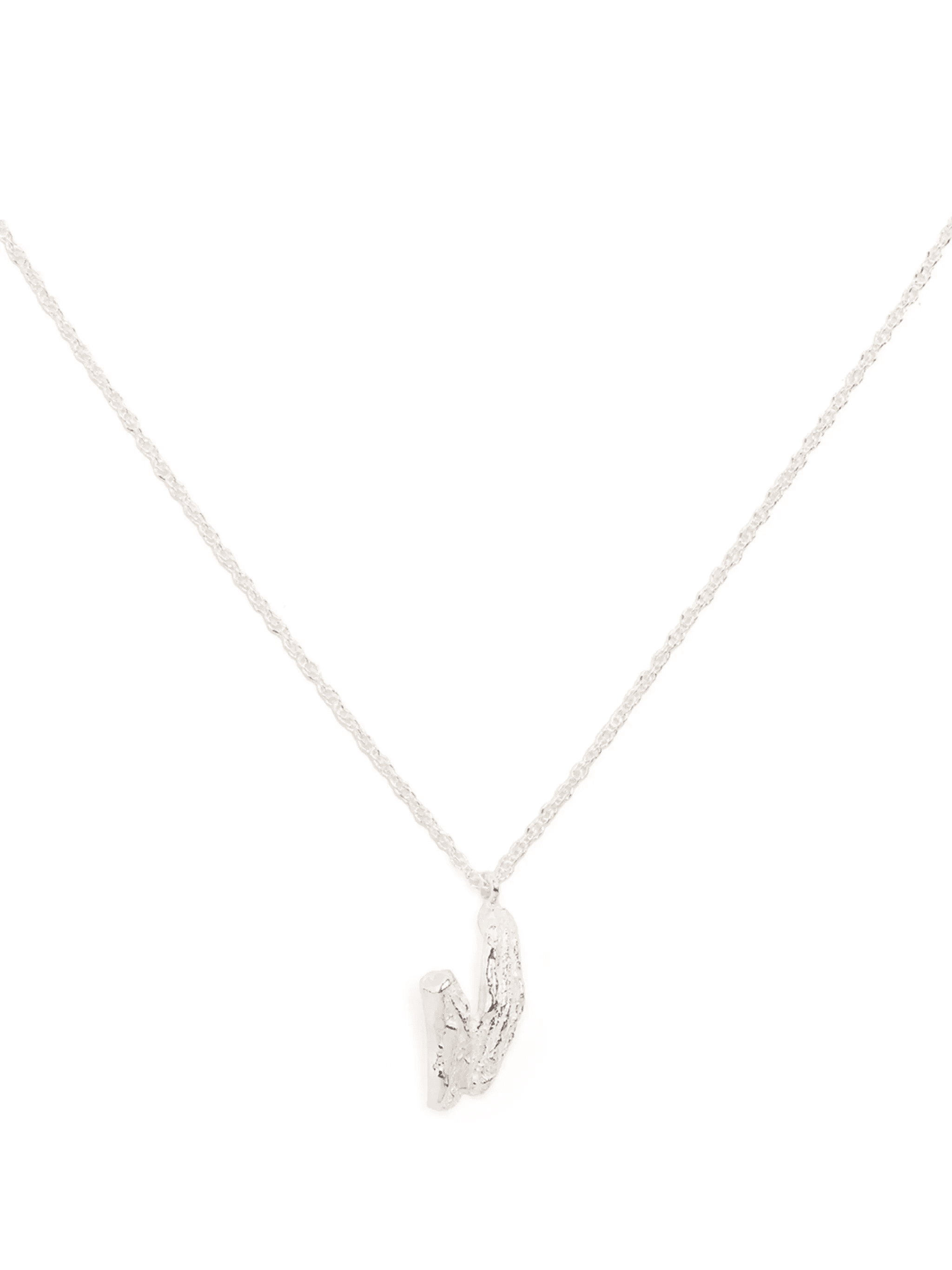 V alphabet pendant necklace - Image 1