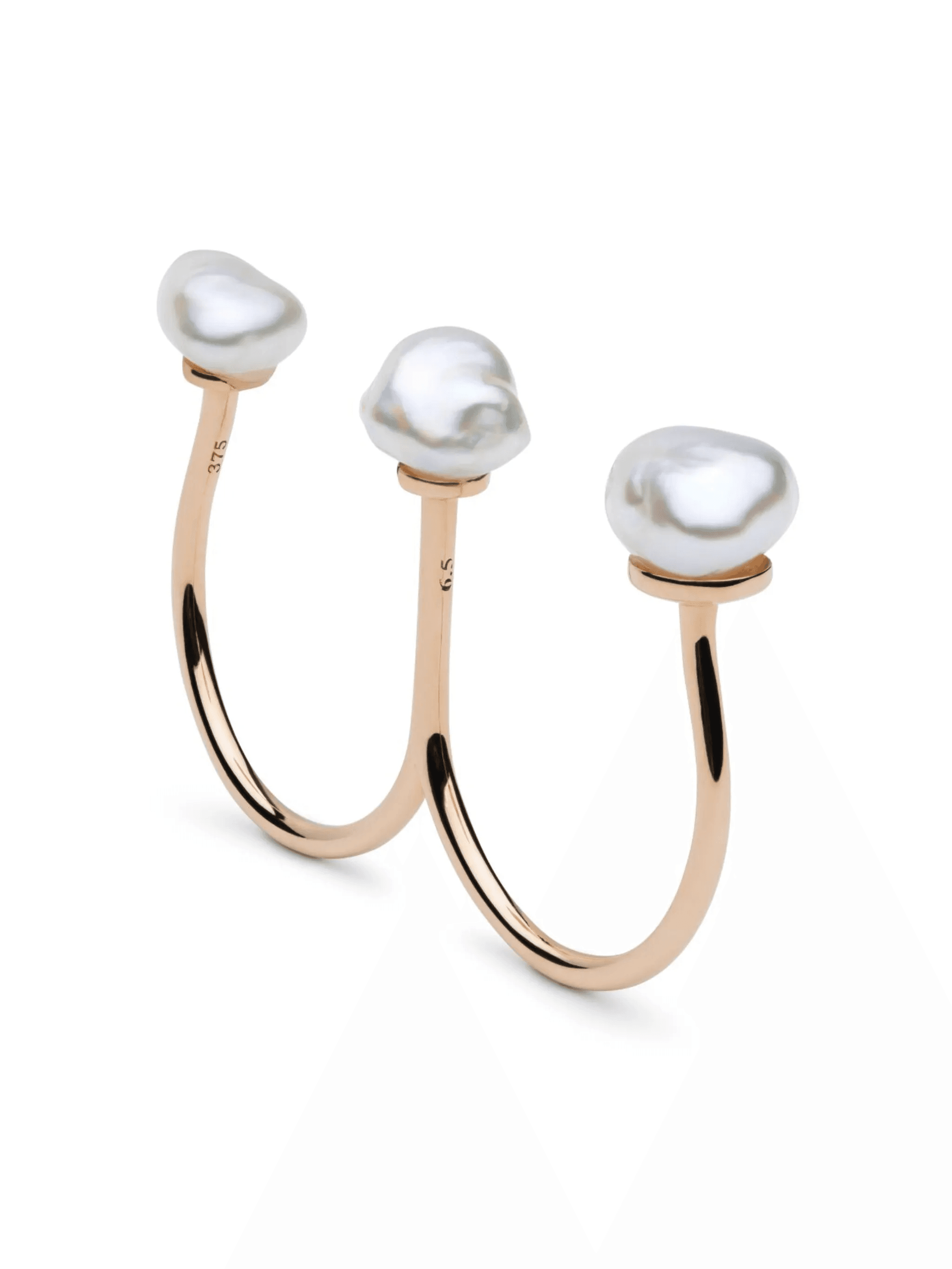 9kt rose gold Sophia pearl ring - Image 1