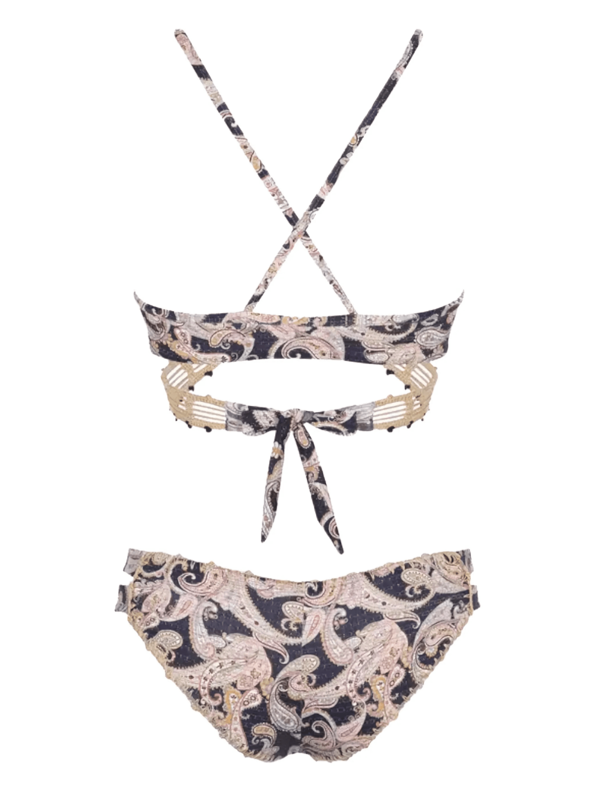 Kuali paisley-detail bikini bottoms - Image 1