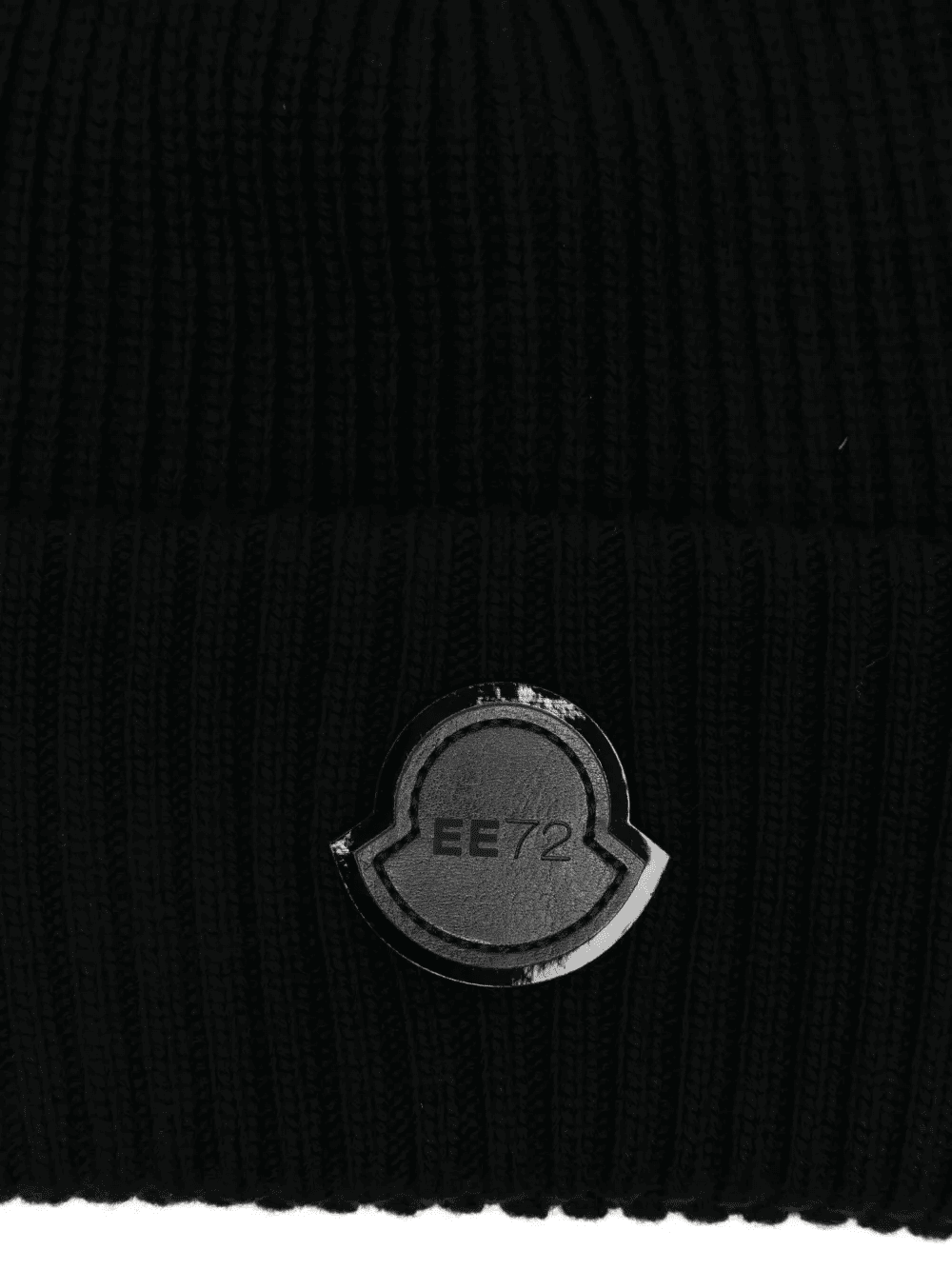 ribbed logo-patch beanie - Image 1