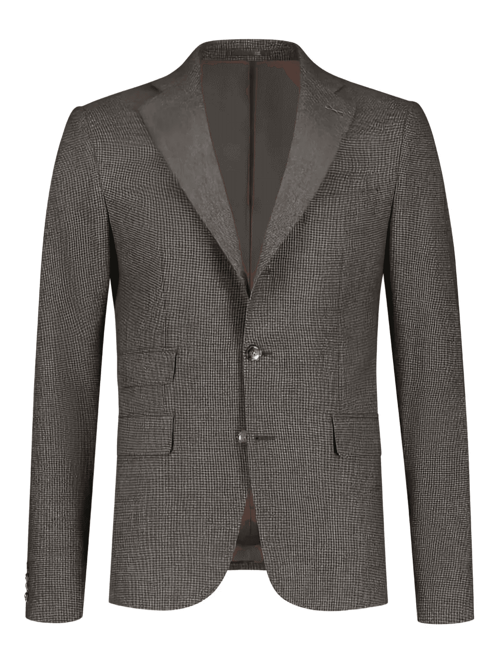 checked single-breasted blazer - Image 1