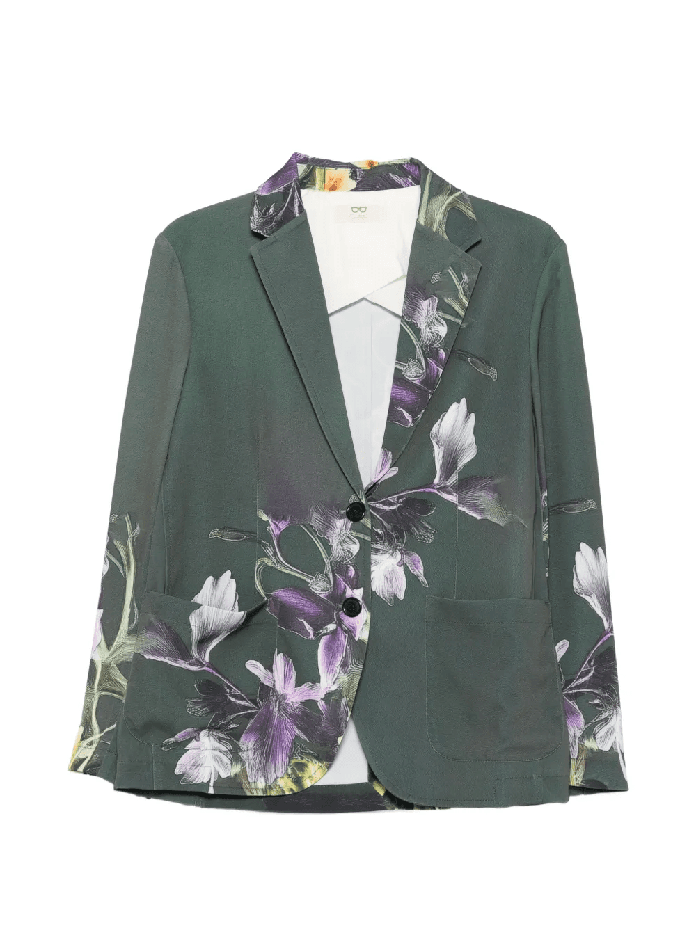 floral-print blazer - Image 1