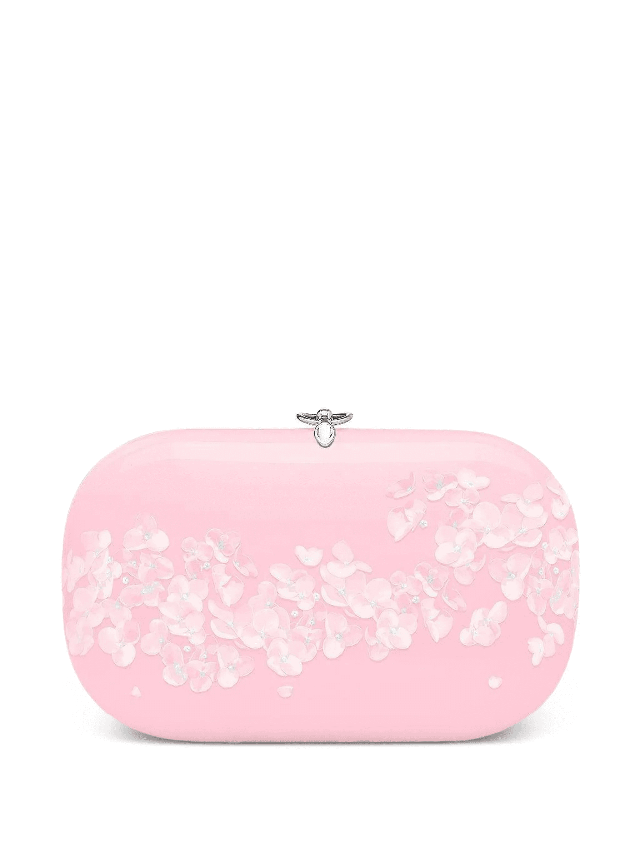 Elina Plus floral-embellished oval clutch - Image 1