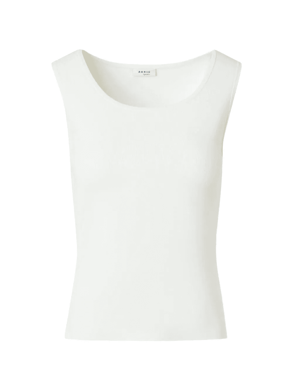 Scoop neck tank - cream - Image 1