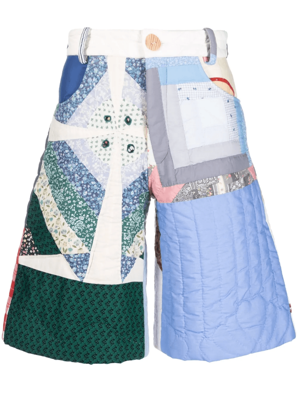 Upcycled Quilted Blanket shorts - Image 1