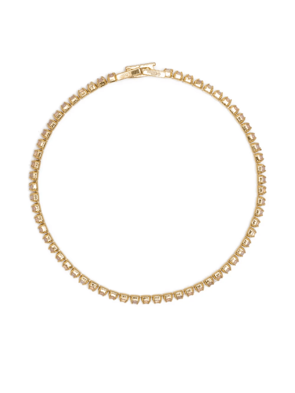 rose-quartz tennis bracelet - Image 1