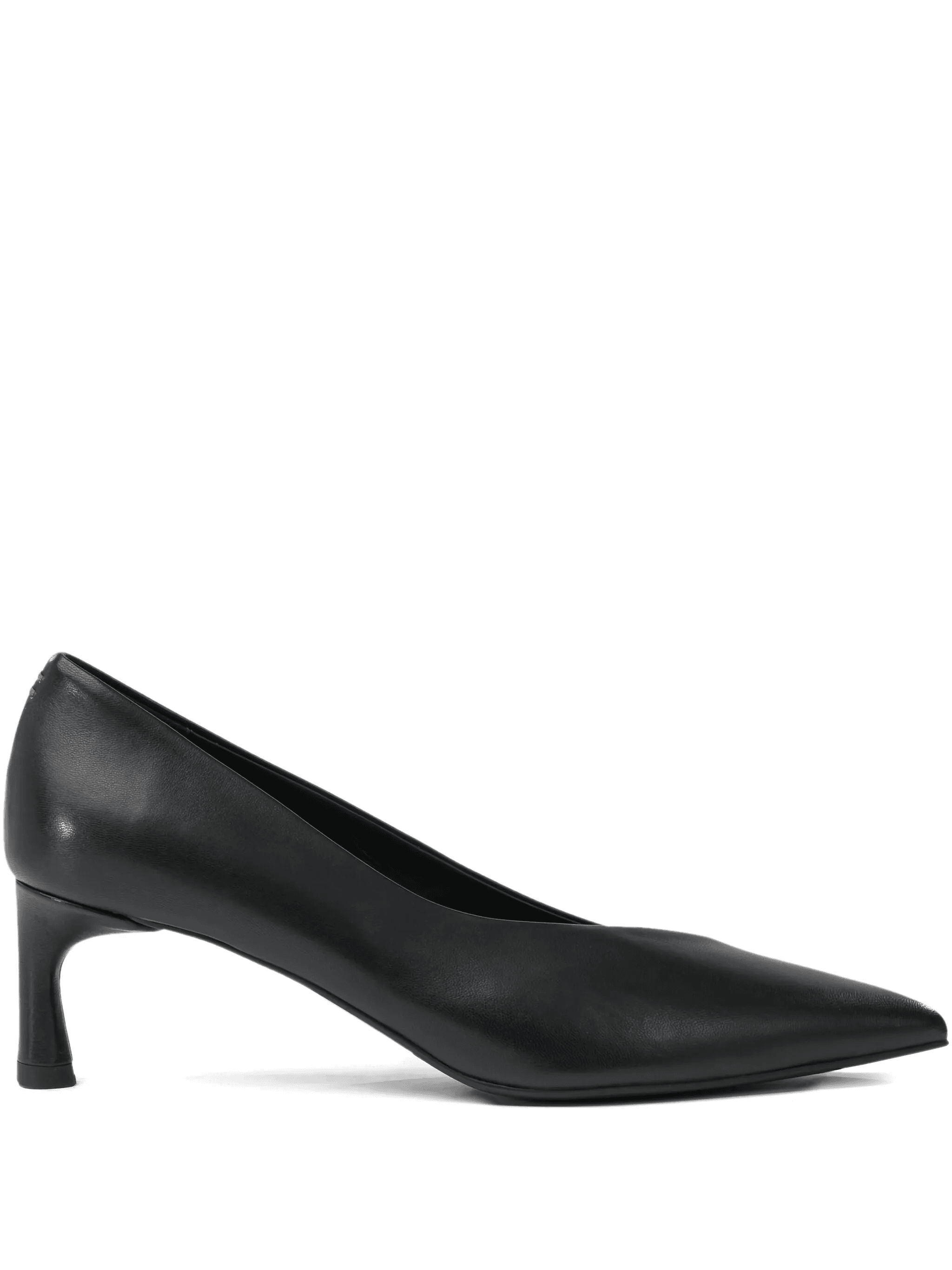 50mm leather heeled pumps - Image 1