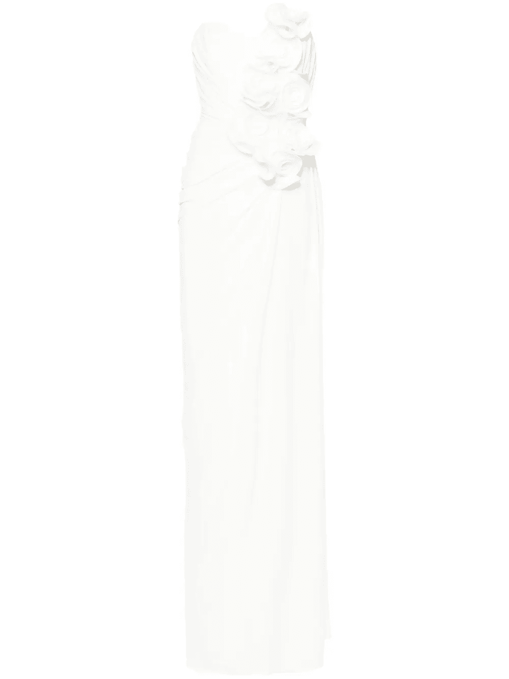 floral-appliqué maxi dress - Image 1