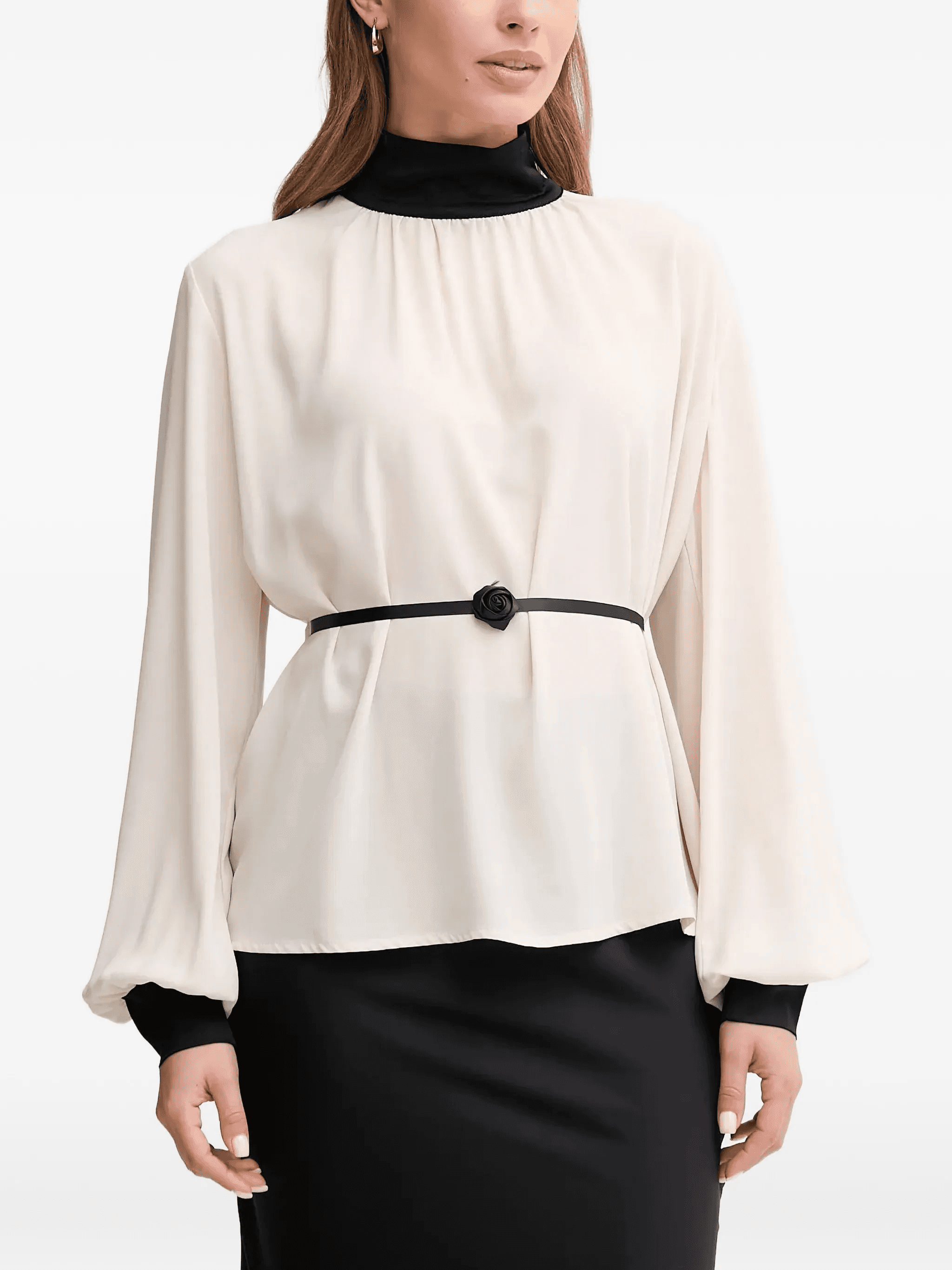 roll neck blouse - Image 1