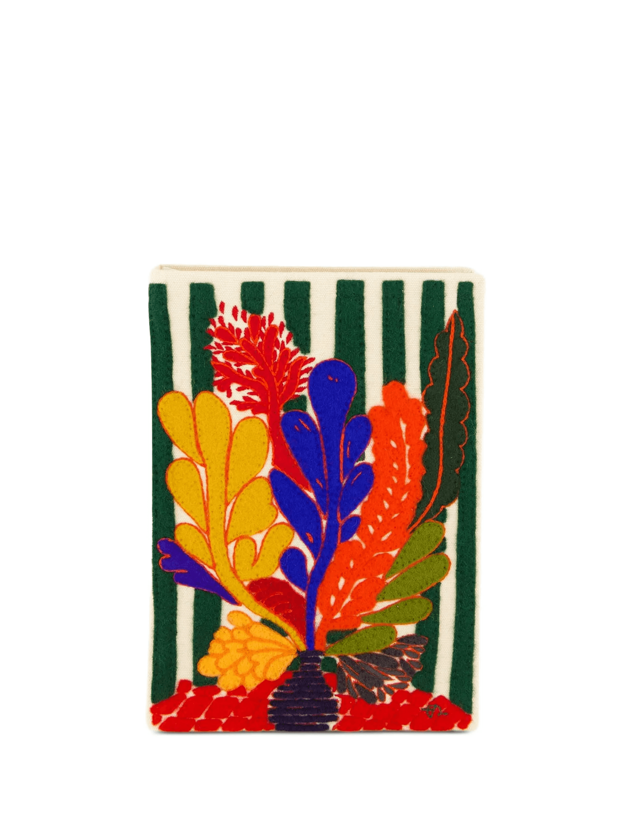 small Bouquet of the Ocean embroidered book clutch bag - Image 1