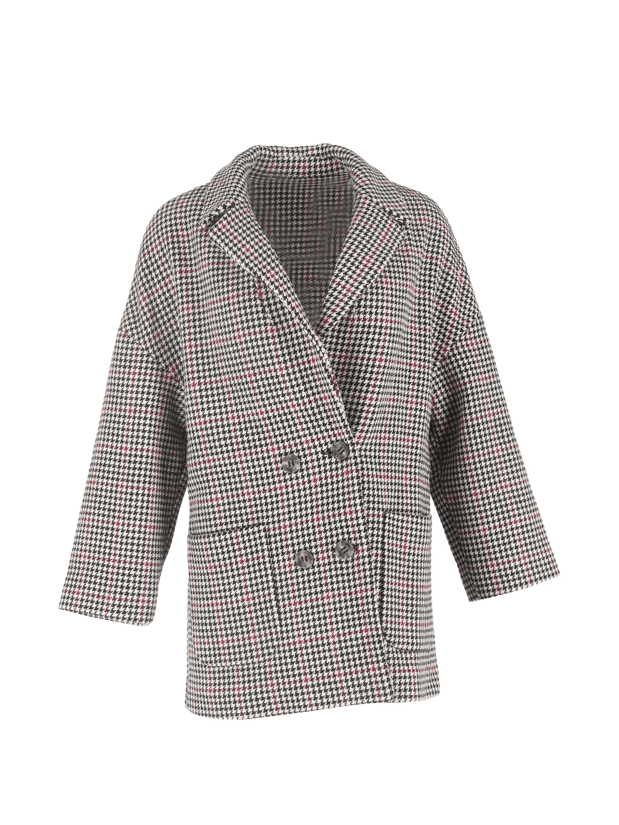 oversized houndstooth blazer - Image 1