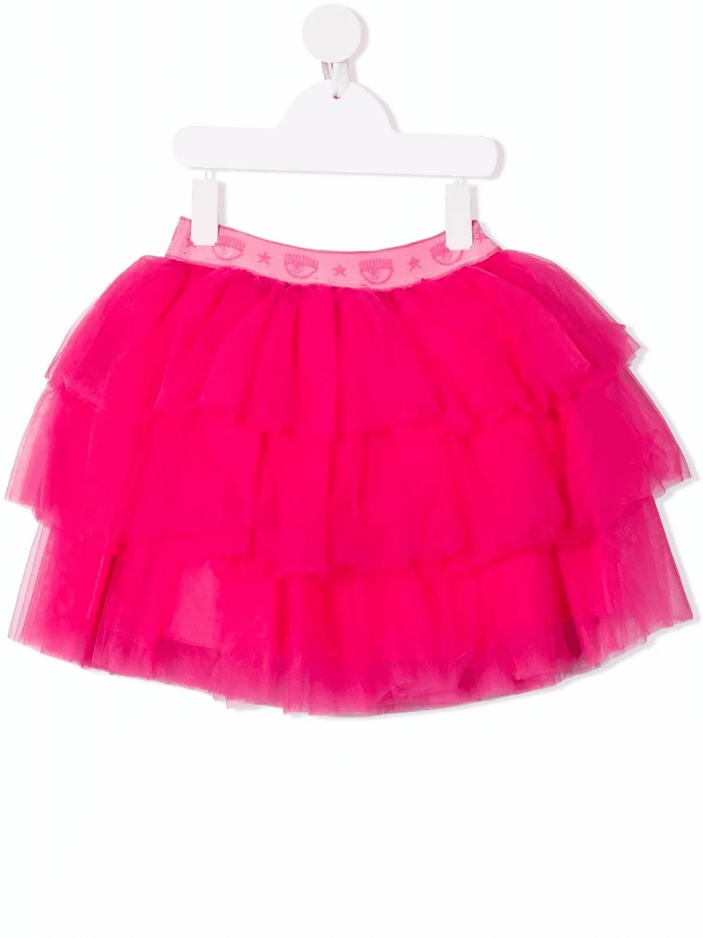 logo-waistband tulle skirt - Image 1