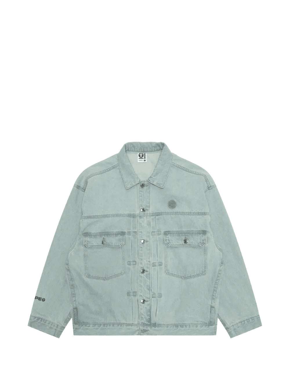 hooded denim jacket — Image 5