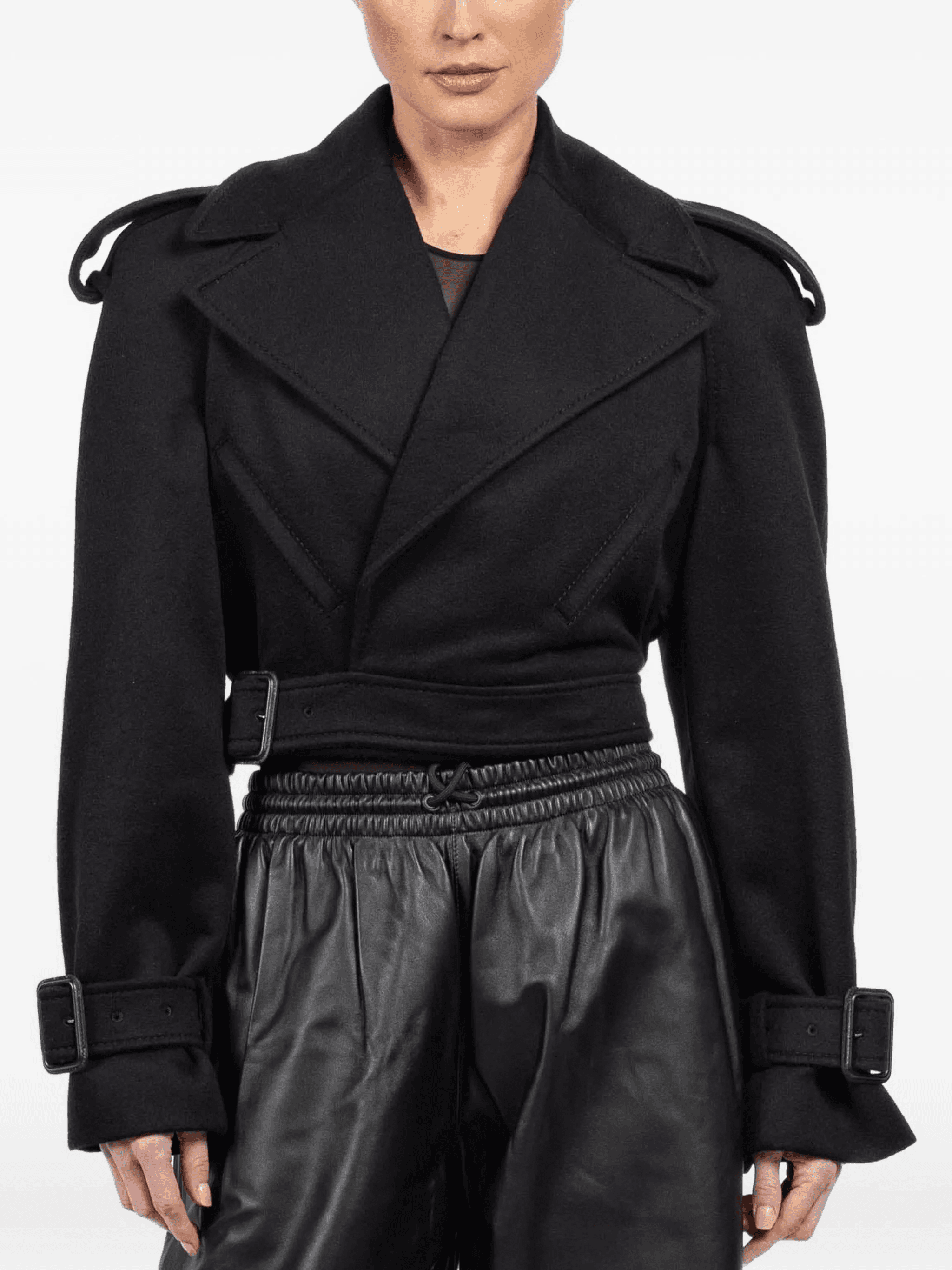 black cropped jacket - Image 1