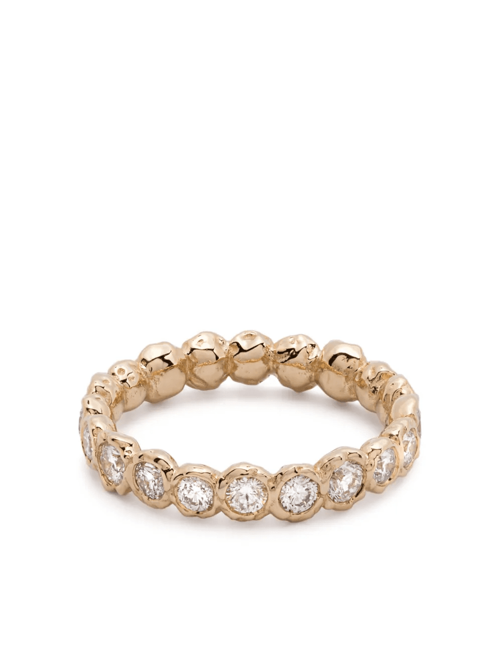 14K yellow gold Alfa diamond ring - Image 1