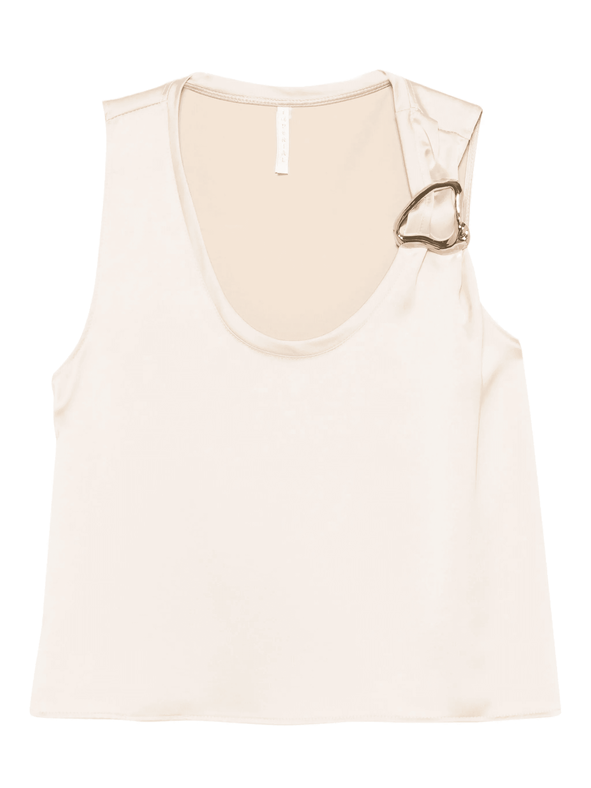buckle-detail sleeveless top - Image 1