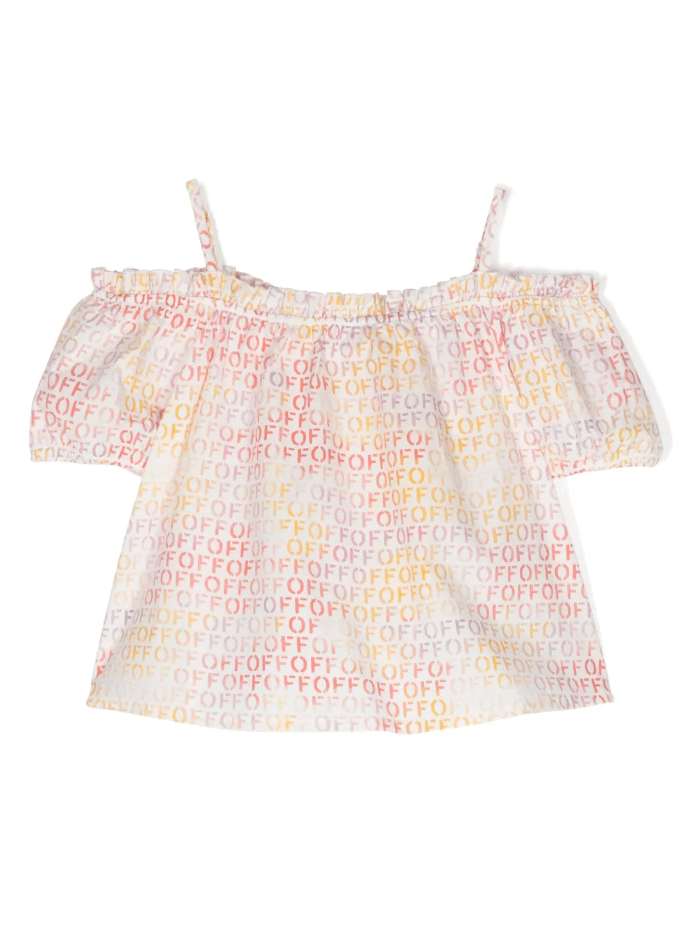 logo-print cotton blouse - Image 1